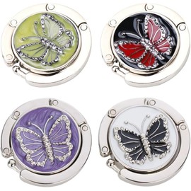 JiHiGe Handbag Hanger, Metal Foldable Handbag Hook Womens Bag Storage Hanging for Office Restaurant Desk