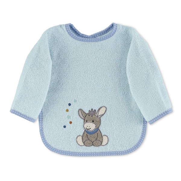 Sterntaler Emmi Baby Boys' Bib with Sleeves, Blue, 73 x