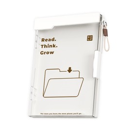 Reinforced Clipboard with Storage, Inner Plastic Folder Attached, Heavy Duty Plastic Clip Boards 9.8x13, High Capacity Nursing Clipboard for Teacher Office Home, Letter / A4 Size (White Folder)