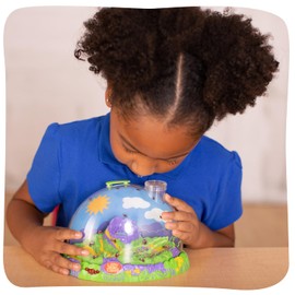 Insect Lore Ladybug Land – Live Ladybug Growing Kit with Pre-Paid Voucher for 10-15 USA Grown Larvae | STEM Educational Insect Habitat for Kids | Observe, Raise & Release Ladybugs