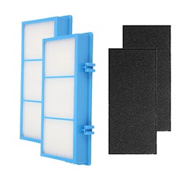2 Ture HEPA + 2 Pre Filters Compatible Holmes AER1 HAPF30AT Total Air HEPA Type Filter - Replacement Part HAPF30AH-U4R and HAP242-NUC