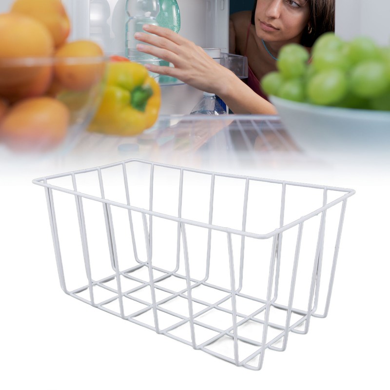 Freezer Storage Basket Refrigerator Divider Organizer Bin Metal Wire Separation
