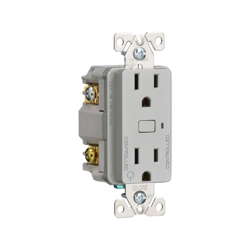Eaton EWFTRCR15-SG-BX-L Wi-Fi Smart Receptacle Works with Hey Google and