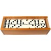 Dominoes Set- 28 Piece Double-Six Ivory Domino Tiles Set, Classic