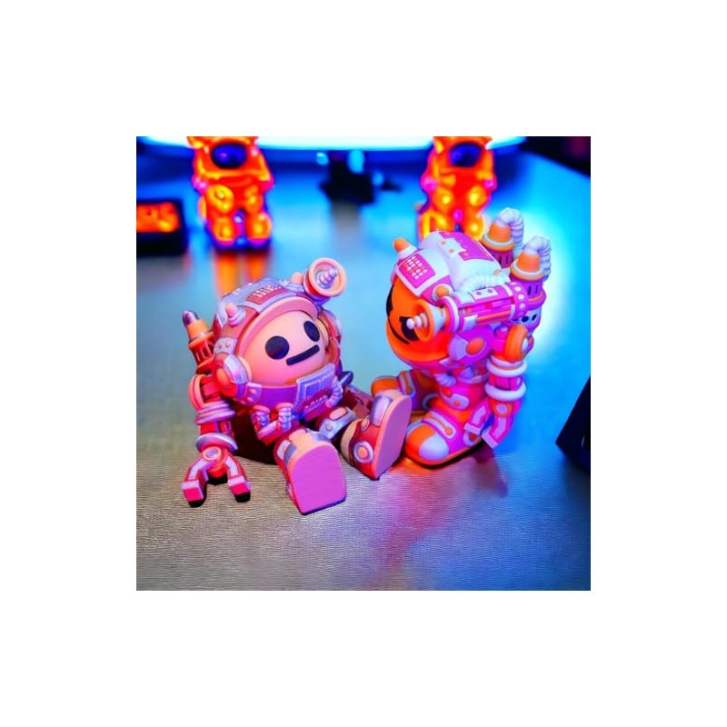 Articulated SpaceMoji Astronaut Figurine – Futuristic Poseable Desk Collectible for