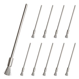 Tabanzhe 10 Pieces Wire Brush Set for Cleaning – Stainless Steel Bore Brushes for Rust and Paint Removal,Wire Tube Washing Brush for Cleaning Small Parts