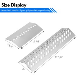47628 16631 Flame Tamer 16520 Heat Shield Grill Replacement Parts for Bull Grill Parts 26038 26039 Outlaw 47629 Angus 87049 87048 Lonestar Heat Plates l75000 Lion Cal Flame 4 Burner Grill Parts