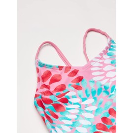 Kanu Surf Girls Beach Sport 1-Piece Swimsuit, Daisy Pink, 10