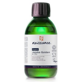 Naissance Gold Organic Jojoba Oil, No. 233, 250 ml, 100% Pure Cold-Pressed Organic Certified Oil