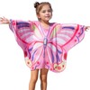 LOPIPILIU Kids Beach Cover Up For Girls Butterfly Swim Coverup