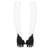 A Pair White Elastic Polyurethane Outdoor Cycling Anti Skid Sunscreen