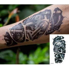 EROSPA® Tattoo Sheet Temporary / Sticker – Machine Robot – Waterproof