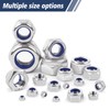 DIN985 Pack of 10 Hex Nuts M12, Leryati Locking Nuts