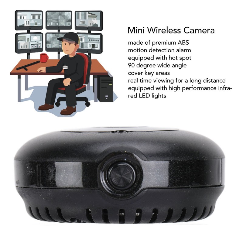 Mini Wireless Camera ABS 280mah 1080P Motion Detection High Definition