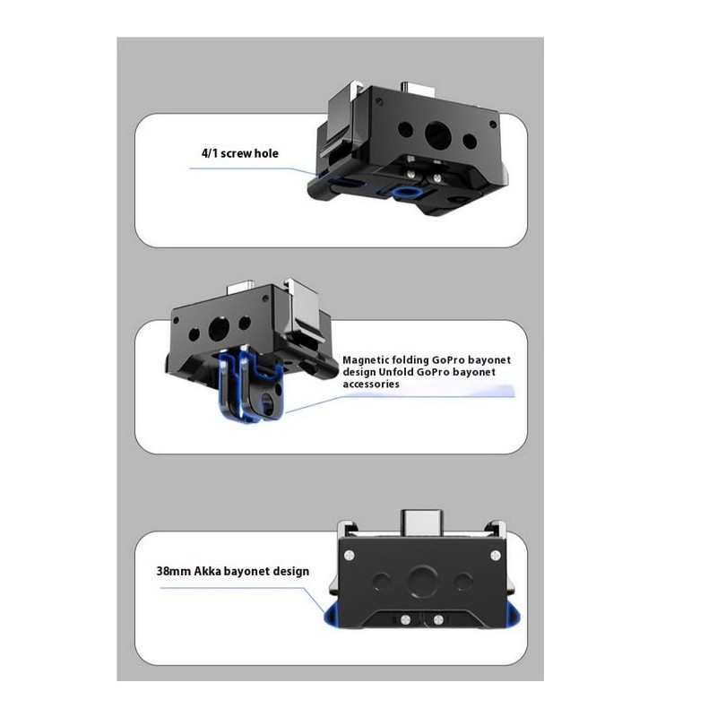 Osmo Pocket 3 Adapter Mount, Charging Base, Mount Adapter, Includes
