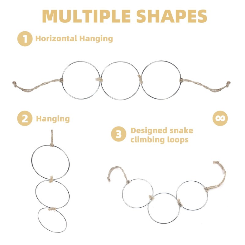 Adjustable Snake Climbing Links for Ball Pythons & Corn Snakes