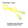 3M 3M Tri-Flange Earplugs P3000, Corded, 100 Pairs