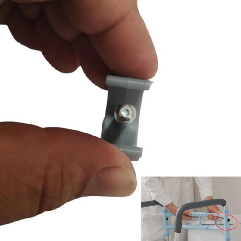 DraCra 6 Pack Toilet Safety Rail Locking Clips Replacement Pin