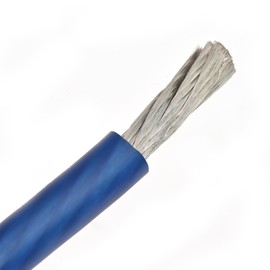 Conext Link 15 FT 2 AWG GA Full Gauge Battery Power Cable Ground Wire Frost Blue OFC Copper