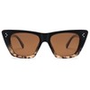 SOJOS Retro Trendy Cat Eye Polarized Sunglasses for Women Cute