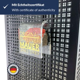 Fridge magnet ORIGINAL Berlin Wall stone with certificate of authenticity | Handmade in Berlin