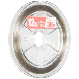 YAMATOYO, Leader Sea Bream Lava Shock Leader, Fluorocarbon, 11.8 ft (30 m), No. 3, 12lb, Titanium Gray