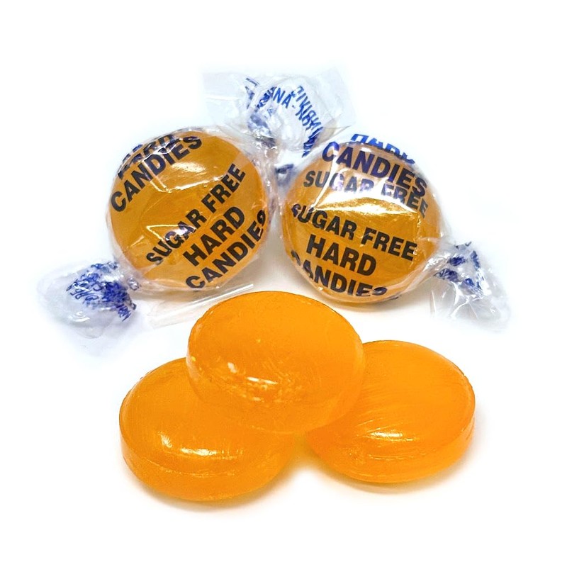 SweetGourmet Sugar-Free Butterscotch Buttons Hard Candy, 2 Pounds, Fat-Free, Gluten-Free,