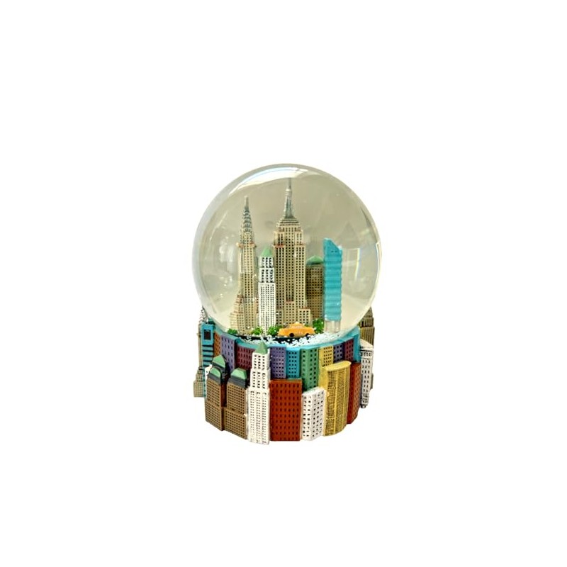 Musical Color New York City Skyline Snow Globe Souvenir 5