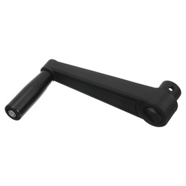 sourcing map 16x192mm (Dia x L) Revolving Handwheel Machine Handle, Universal Lathe Crank Grip Replacement for Industry Lathe Milling Grinding Machine, Black (Round Hole)