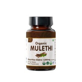 ORGANIC SPREE Mulethi 120 Tablets – USDA Organic Licorice Root – Supports Digestive Health & Immunity*
