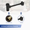 Hibbent All Metal Shower Head Holder, Adjustable Solid Brass Showerhead
