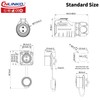 CNLINKO LP-20 Industrial Waterproof Connector IP68 Circular Connector Quick Plugging