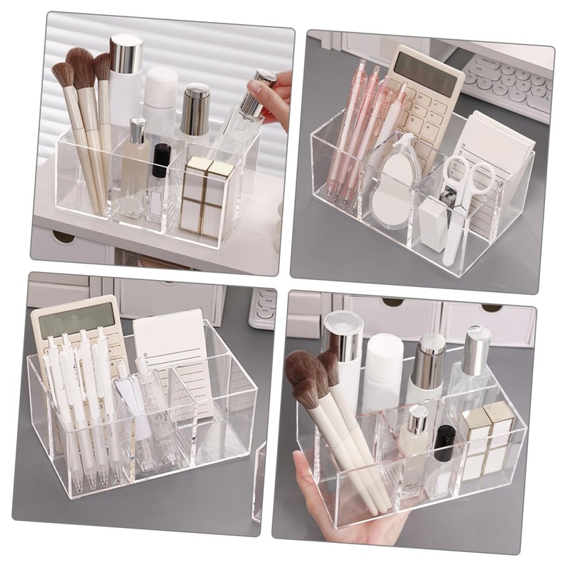 Ciieeo Makeup Brush Storage Holder Versatile Desk Organizer for Cosmetics