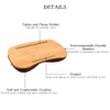 SUMISKY Lap Desk-Portable Laptop Table with Bamboo Platform Phone Holder