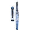 Asvine V126 Vacuum Fill Fountain Pen Blue Swirl Acrylic Medium