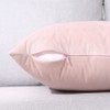 CXTAI 2x Pink Velvet Cushion Covers Decorative Square Throw Pillow