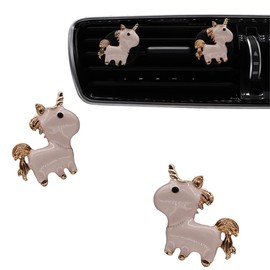 Pink Unicorn Car Air Freshener Vent Clips,2pcs Cute Car Decoration Vent Clips for Car Scents,Women Car Accessory with Fragrance (Lavender)