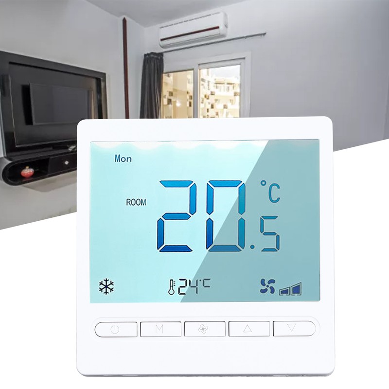 Digital Thermostat PC ABS Case Button Control NTC Sensor LCD