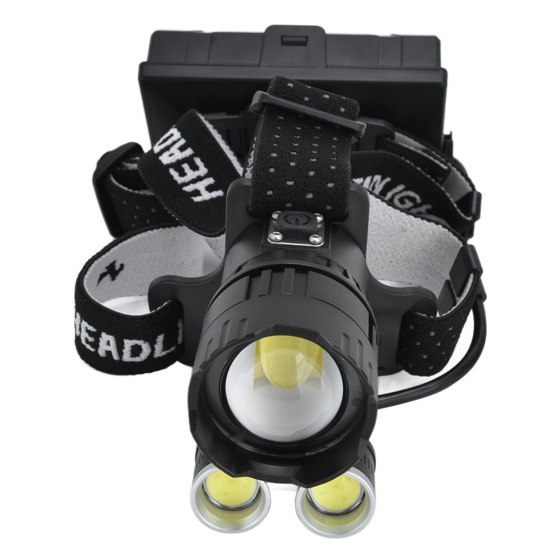 XHP160 Strong Headlight USB Charging Adjustable Waterproof Head Mounted Telescopic