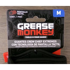 Grease Monkey 3 Pair Grease Monkey Crew Chief Extreme Gloves w/Touchscreen Tech Medium, New S4