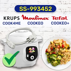 MONTERAL Power Cable 1 m for Multicooker with Original Code SS-993452 for Moulinex for Tefal for Krups