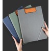 Costowns Ct-93 Bi-Fold Binder Clipboard, A4 Clip File, Thick, Hand,