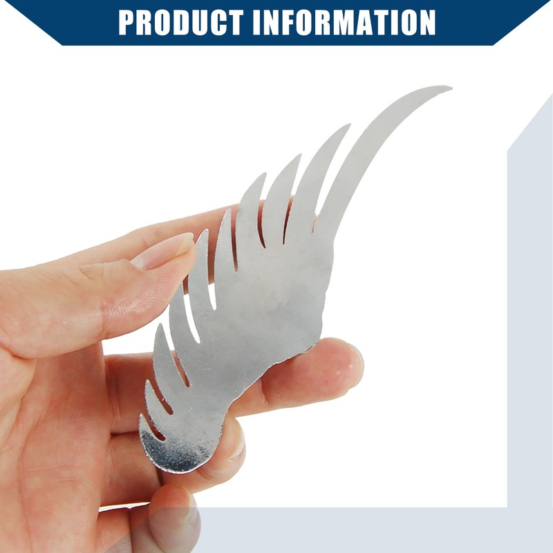 Hihaha Alloy Angel Wings Badge Stickers/Outer for Car Motorcycle/Durable/Silver Tone