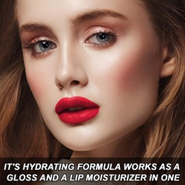 DISURI Beauty Glossy Blast Lip Gloss for Girls and Women - Non-Sticky and Long-Lasting Formula - Get Ultra Shine with Flavored Lip Gloss - 0.8 FL Oz - (Pink Fire - M37)