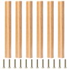 Sixfolo Pack of 6 Furniture Handles Wood 192 mm Hole