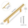 TRIXES 20PK Gold 150mm Wide Cabinet Door Drawer T-Bar Handles