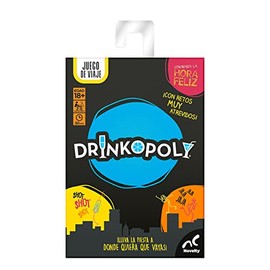 Novelty Corp - Juego de Mesa, Drinkpoly Viaje, Juego de Mesa, para Adulto, Retos y Diversión, Juego De Fiestas, y Reuniones, 75 Cartas, Juego de Viaje
