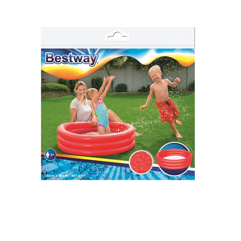Bestway Paddling Pool Round Multi-Coloured Classic Diameter 102 x 25