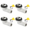 PATIKIL 15mm Air Conditioner Drain Hose Connector, 4 Pcs Universal
