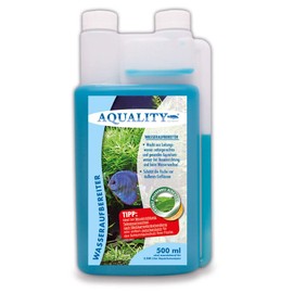 Aquality Aquarium Water Conditioner (Power from Tap Water Naturally Appropriate Aquarium Water - Protects Your Fish - Ideal for New Setup and Water Change), Capacity: 0.5 Litres